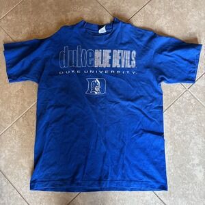 Vtg Duke Blue Devils T Shirt 90s Salem Single Stitch Large